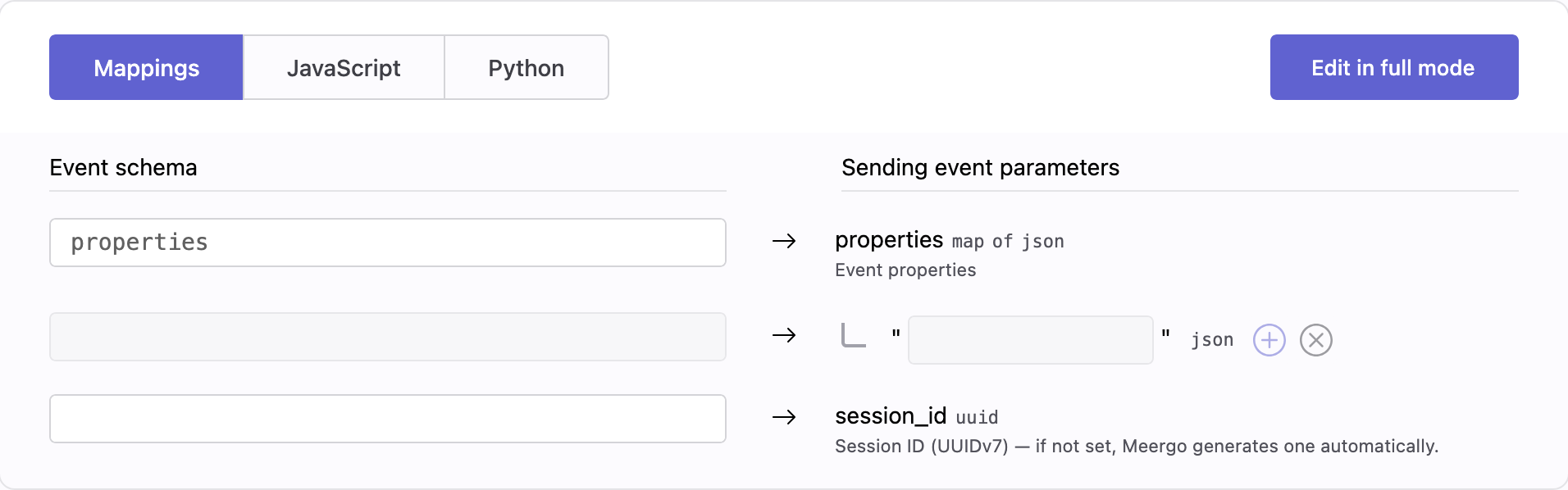 Map event properties and session ID for PostHog