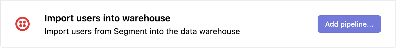 Import users into warehouse