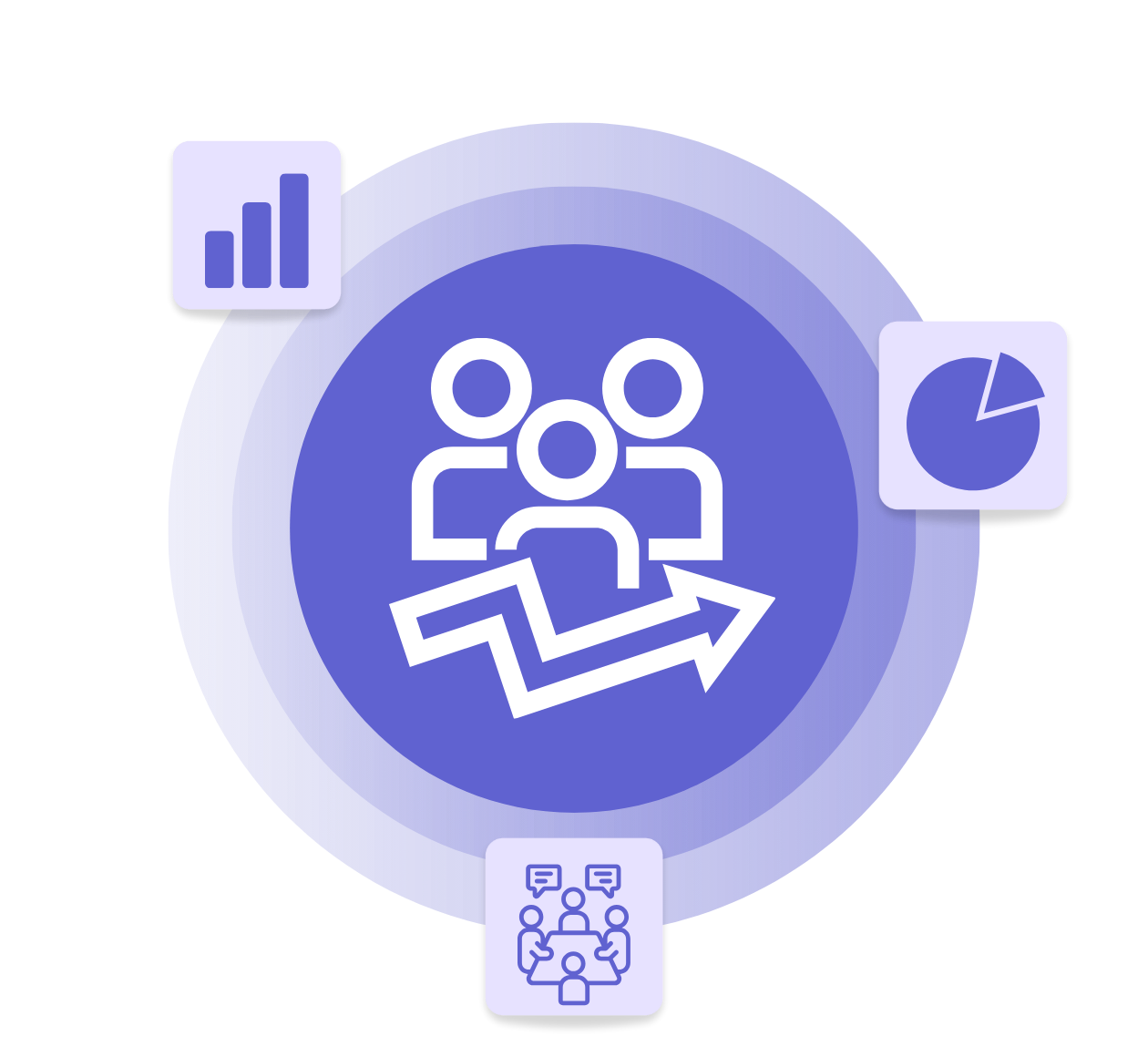 Collage of example product screens