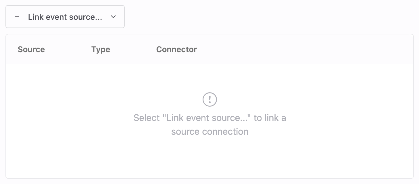 Link event source