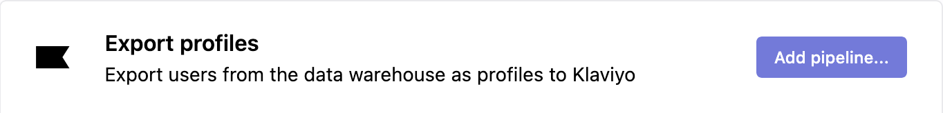 Add pipeline
