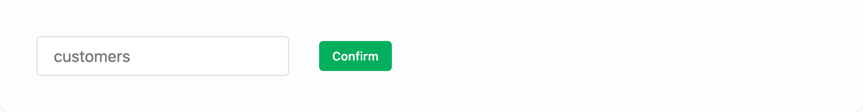 Table name