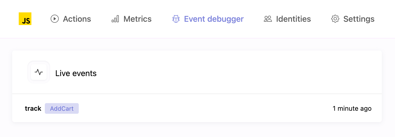Event debugger