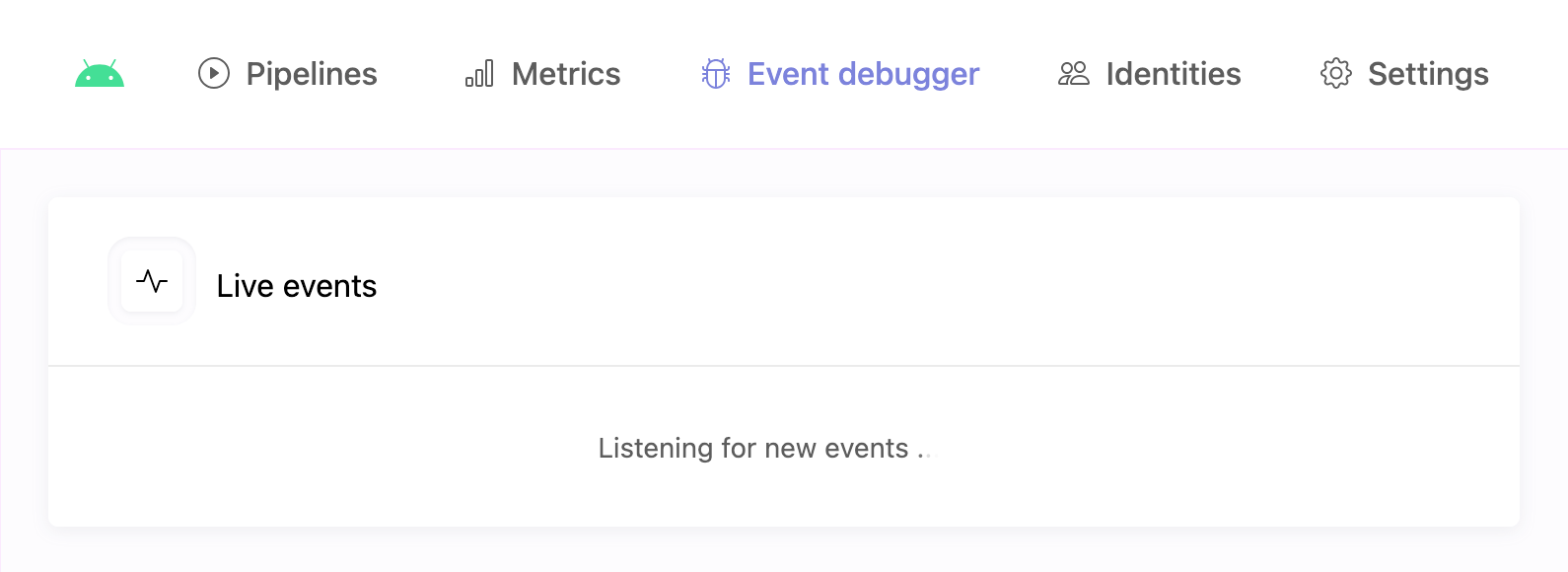 Event debugger