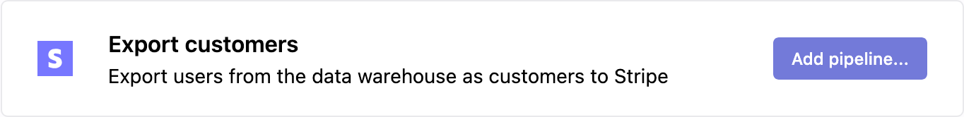 Add pipeline