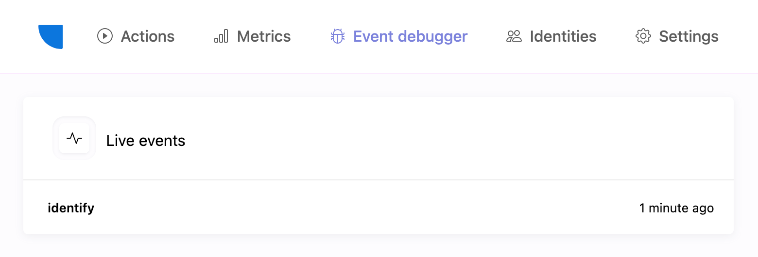 Event debugger