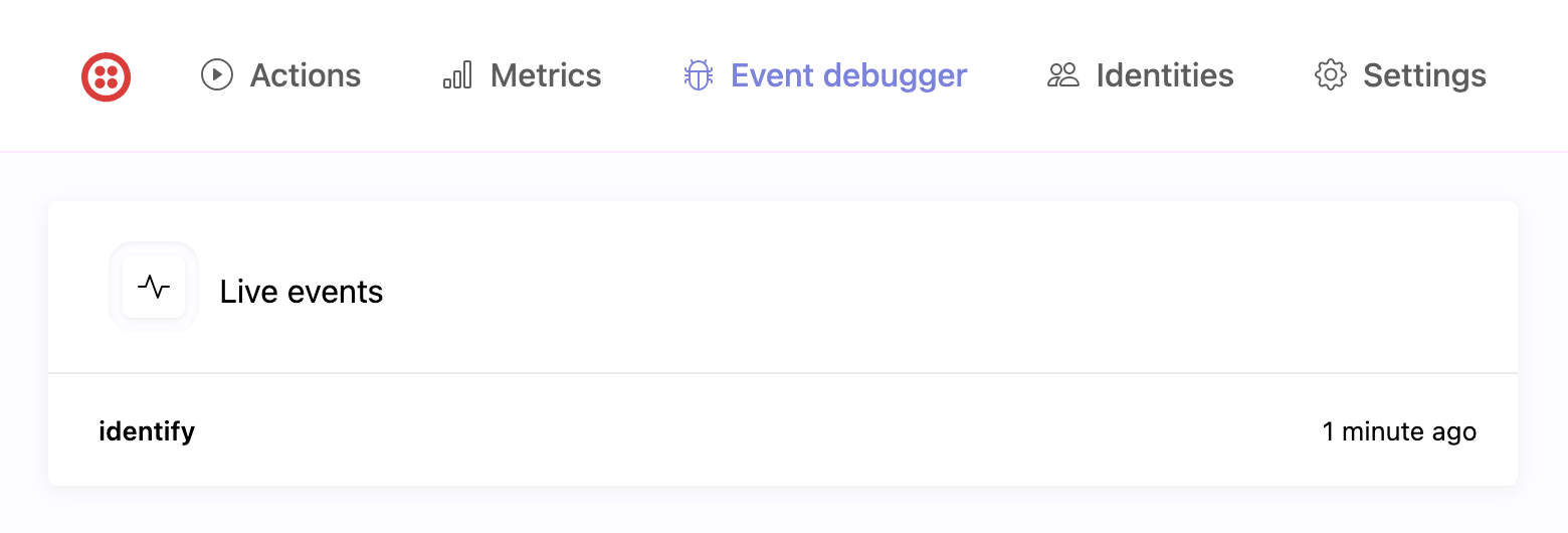 Event debugger