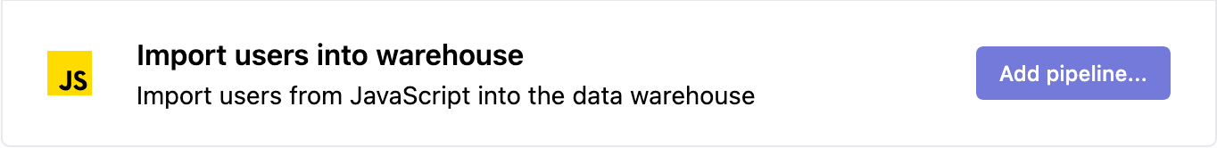 Import users into warehouse